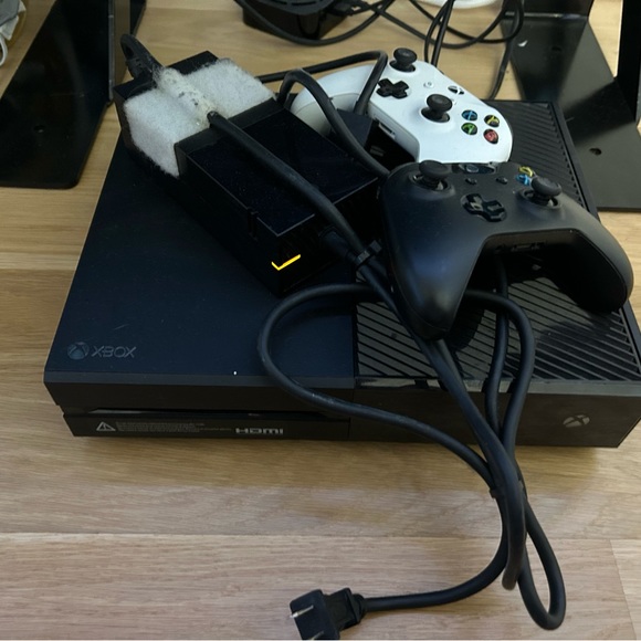 Video Games & Consoles Xbox 1 Black With Both Controllers Poshmark